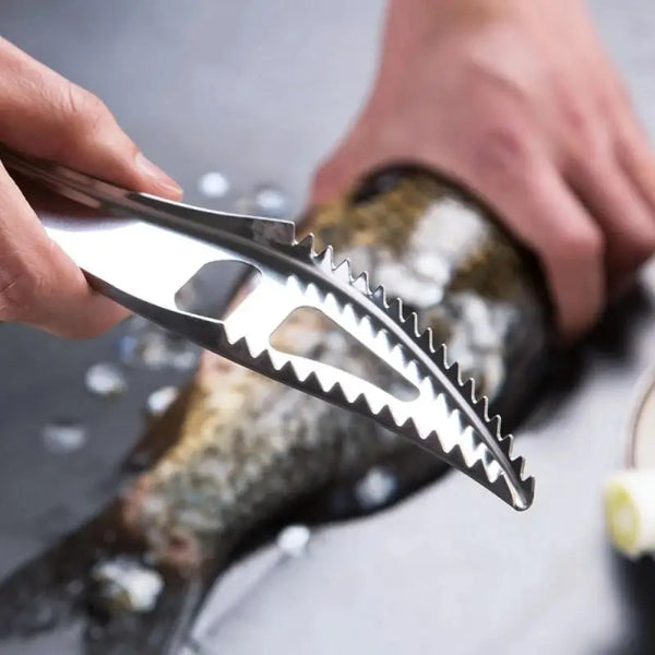 Multifunction Stainless Steel Fish Scale Remover Cleaner Kitchen Fish Scaler Fish Skin Graters Cleaning Peeler Scaler Scraper